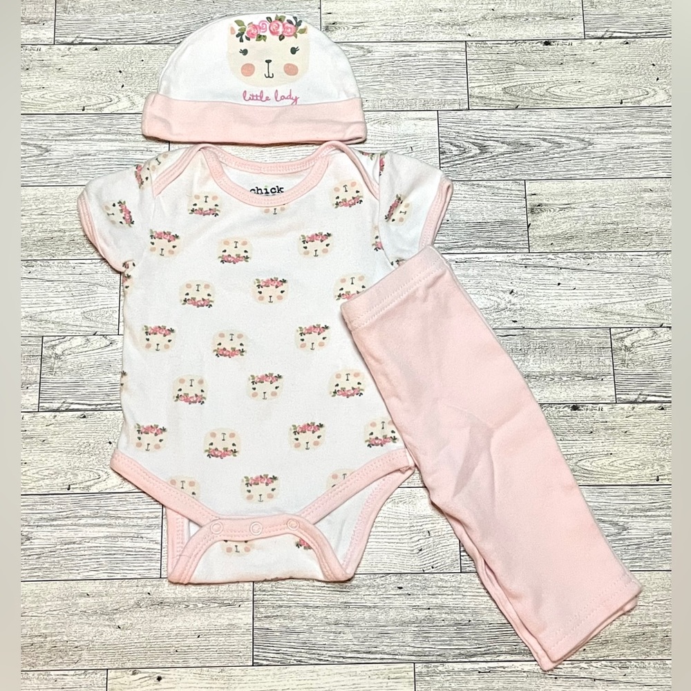 Chick Pea Baby Girls 3 Piece Matching Set